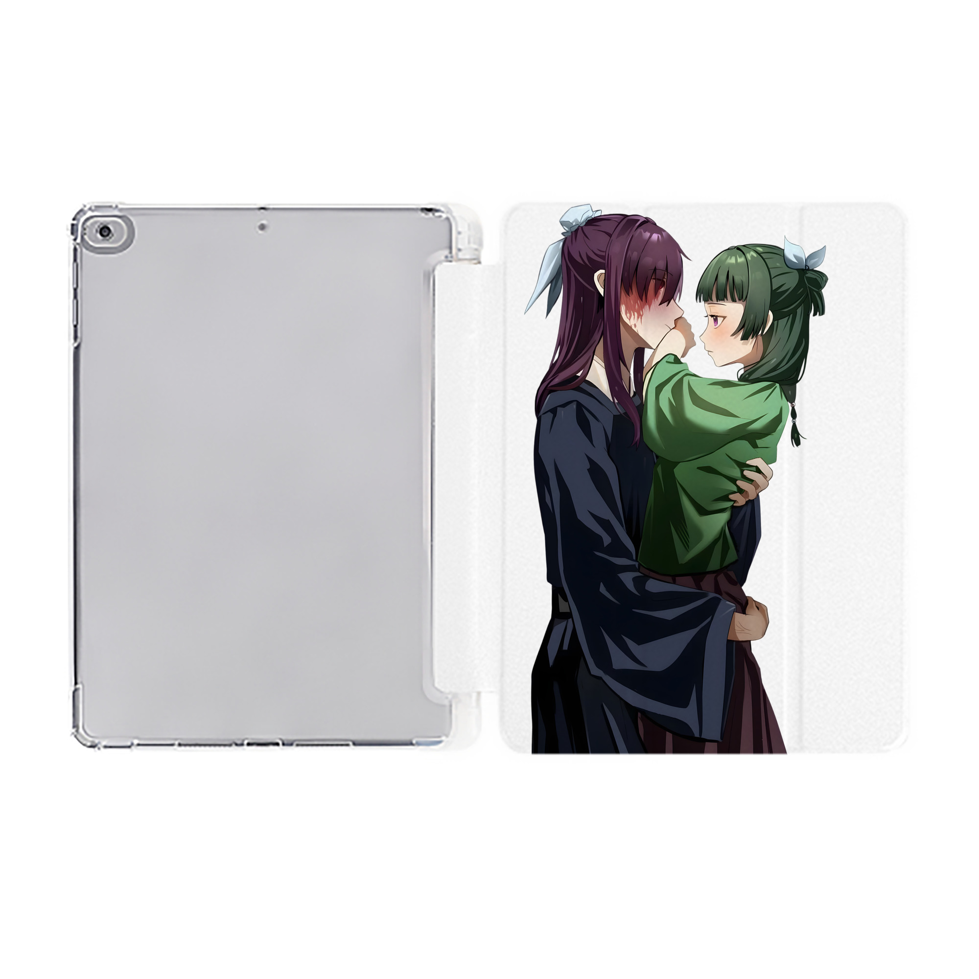 （画像用） 薬屋のひとりごと The Apothecary Diaries IPad ケース ペン収納付き 三つ折りスタンド PUレザー×シリコン 対応機種9.5/10.5/10.9インチ